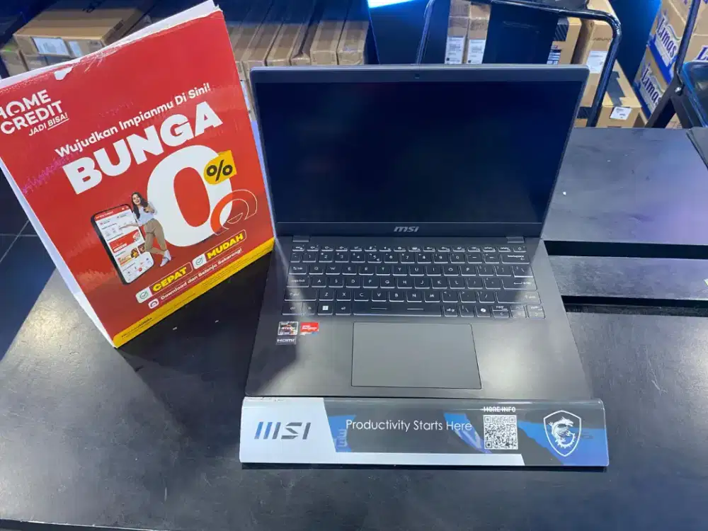 CICILAN LAPTOP MSI 64GB PROMO SPESIAL BUNGA RINGAN 0%