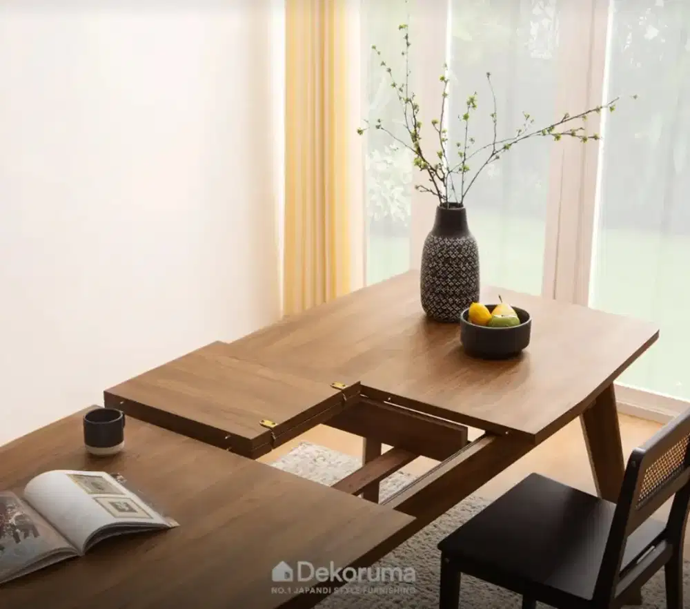 Meja Makan Dekoruma SETSU extendable