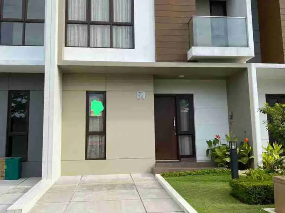 Rumah 2 lantai dekat kolam renang dalam cluster di summarecon bekasi