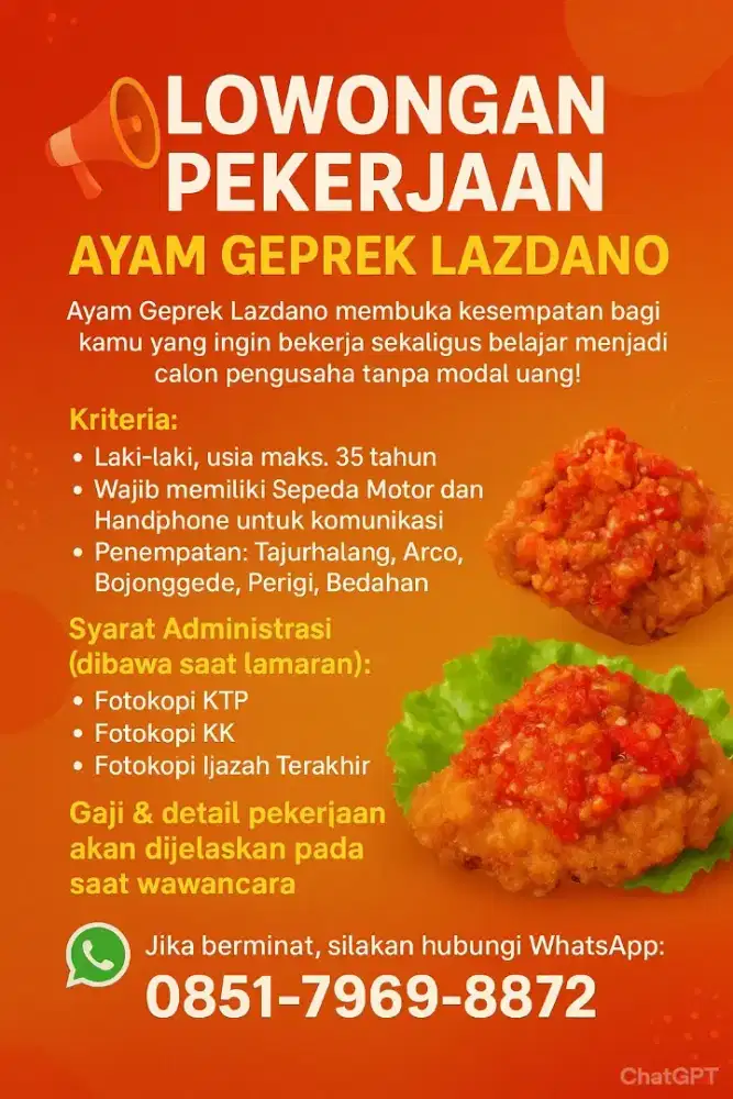 Crew Lapak Ayam Geprek