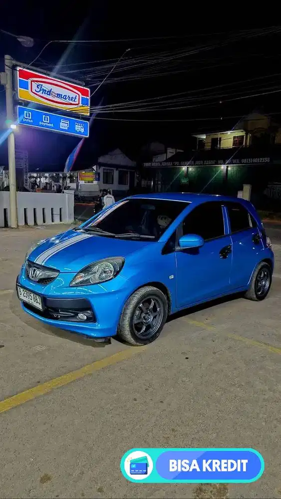 Jual honda brio biru