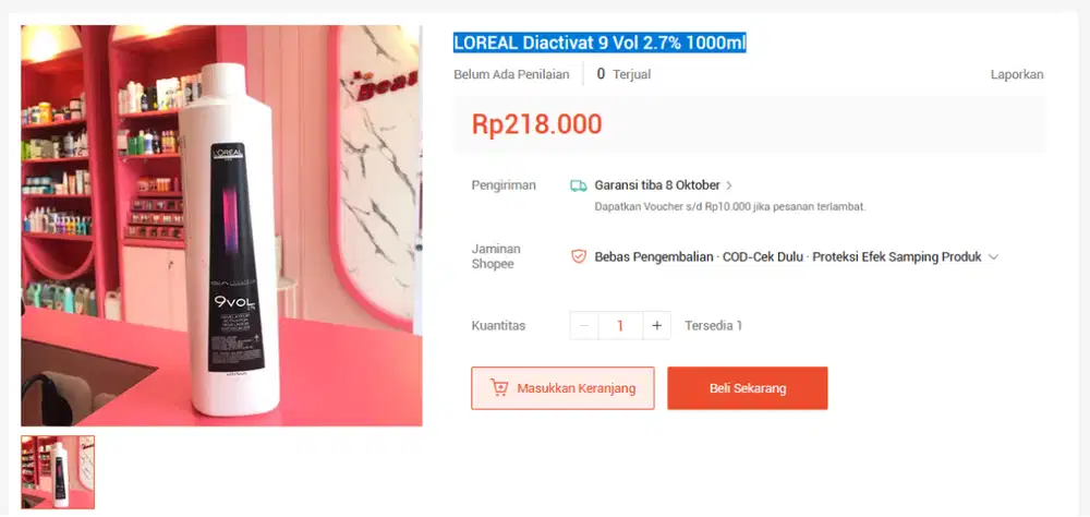LOREAL Diactivat 9 Vol 2.7% 1000ml