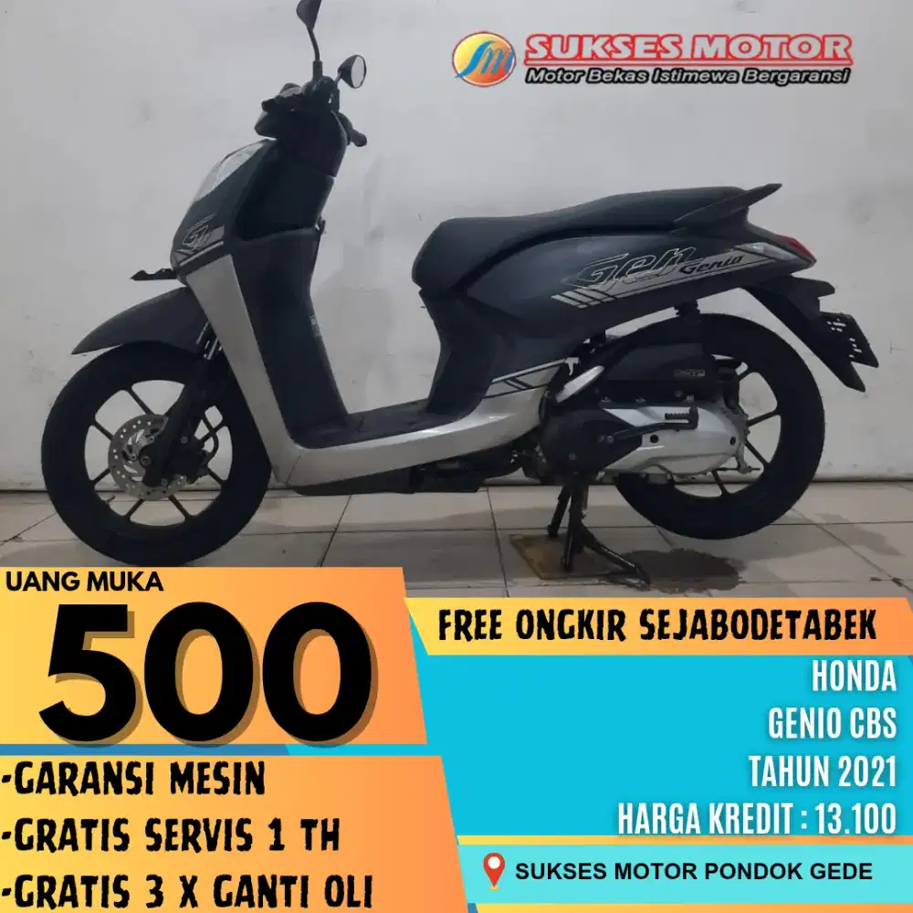 DP 500 RIBU HONDA GENIO CBS TAHUN 2021