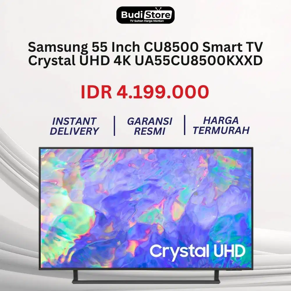 Samsung 55 Inch CU8500 Crystal UHD 4K Smart TV UA55CU8500KXXD