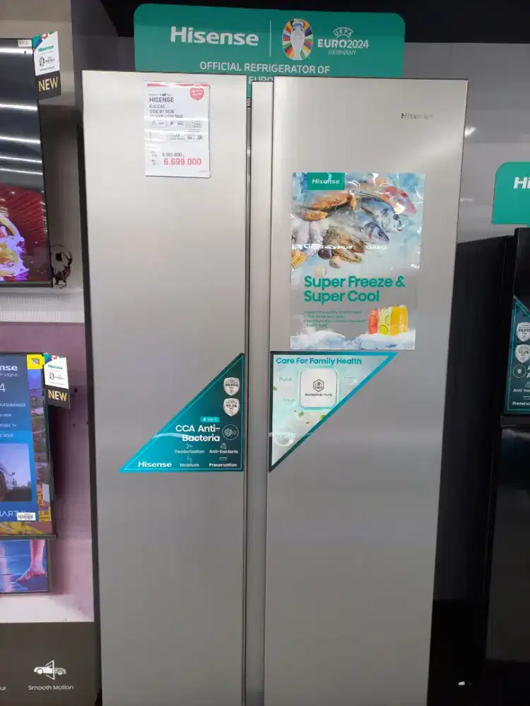 Cicil Side by Side HISENSE 564 liter tanpa kartu kredit
