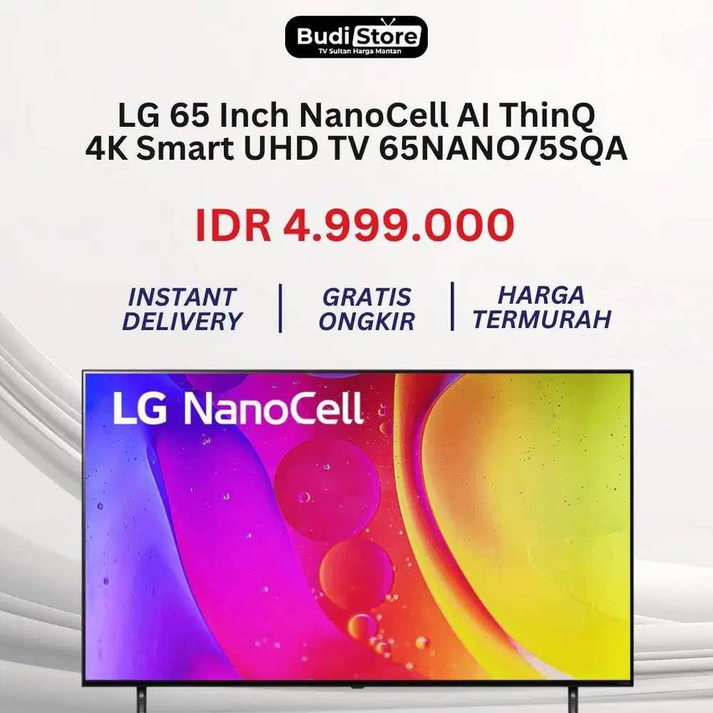 LG 65 Inch NanoCell AI ThinQ 4K Smart UHD TV 65NANO75SQA