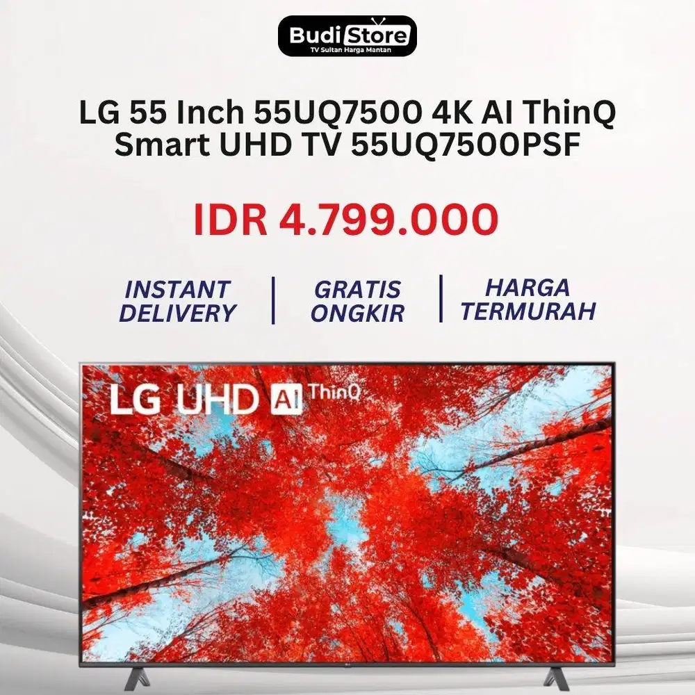 LG 55 Inch 55UQ7500 4K AI ThinQ Smart UHD TV 55UQ7500PSF