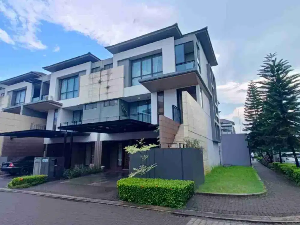 jual cepat rumah corner full furnish premium di the zora bsd