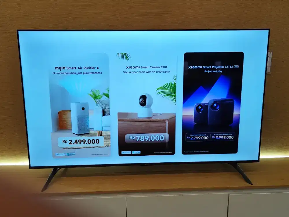 XIAOMI TV 65 INCH, KREDIT? PAKAI HOME CREDIT