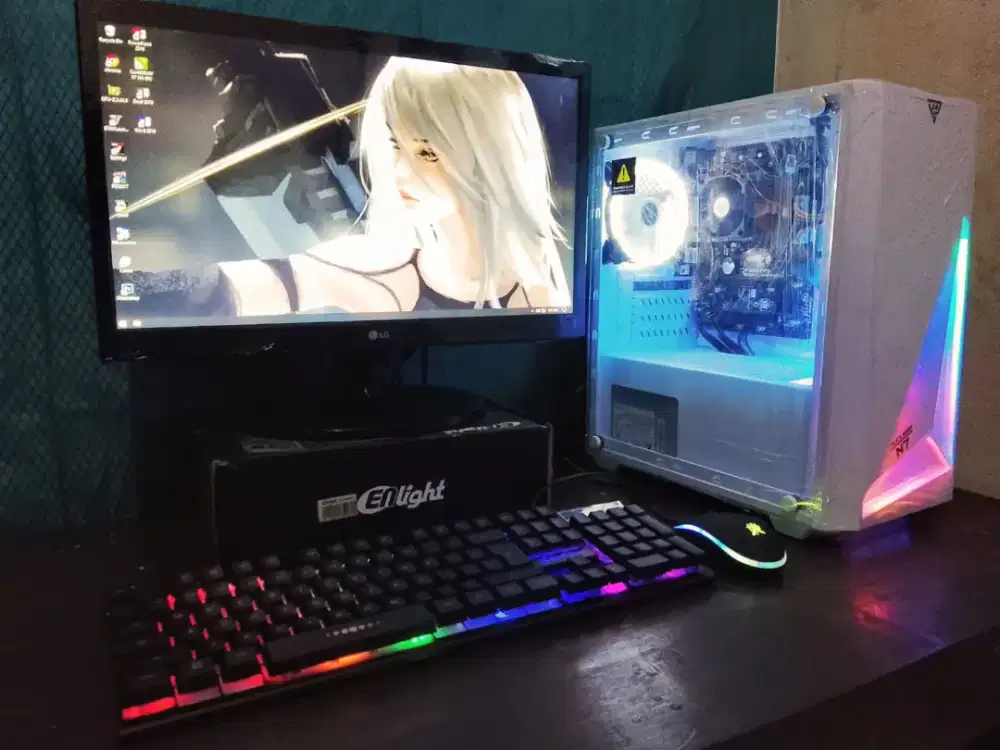 PC AMD A10 7870K +MONITOR FULLSET TINGGAL PAKAI