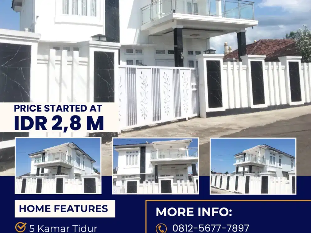 RUMAH MEWAH SIAP HUNI TANAH LUAS