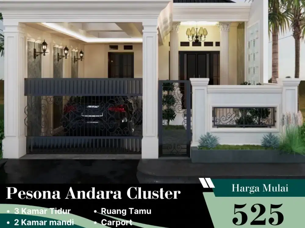 RUMAH CLUSTER MEWAH LOKASI STRATEGIS