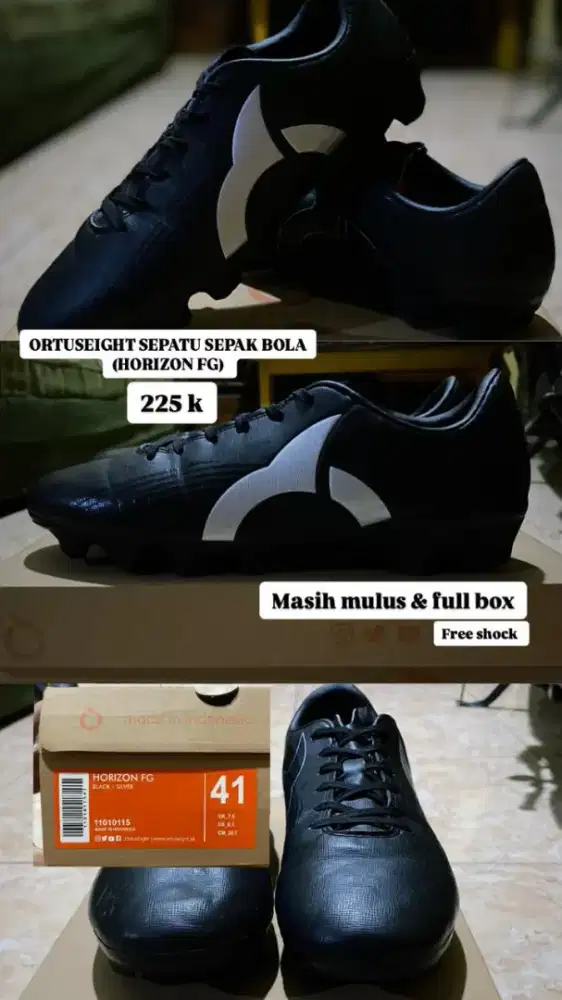 Sepatu sepak bola, ukuran 41 masih mulus