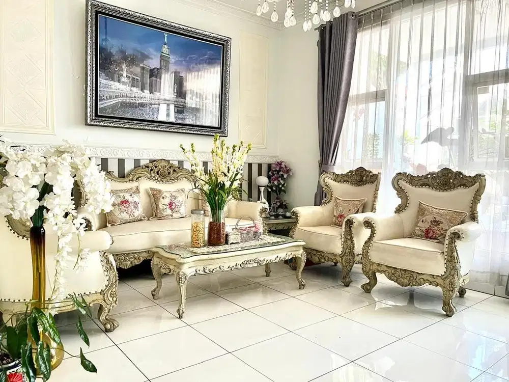 Meja living room jati ukir