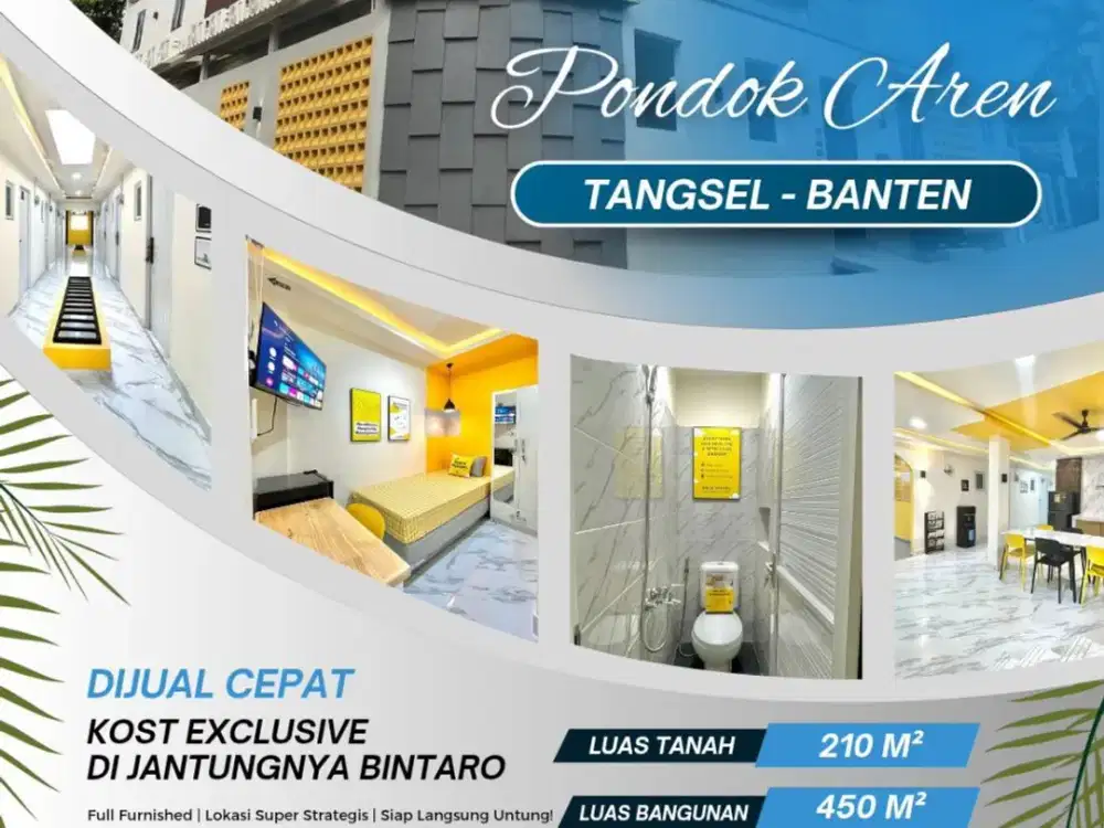 Ready Rumah Kost Kosan 31 Kamar Murah Pondok Aren Bintaro Tangsel Nego