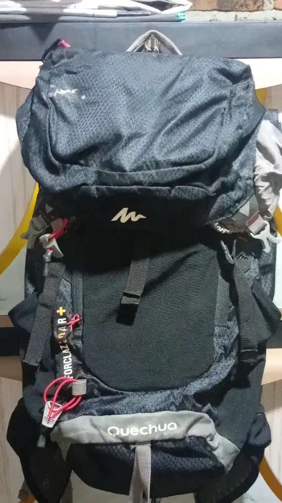 tas quechua forclaz air 20 +, baru sekali pakai, beli 1, 2 kmrn