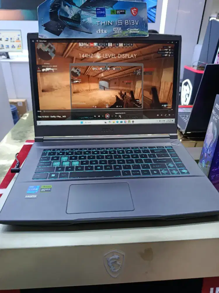 Msi Thin 15 B12UCX Core i5 Rtx 2050 dan Thin 15 B13UC Core i7 RTX3050