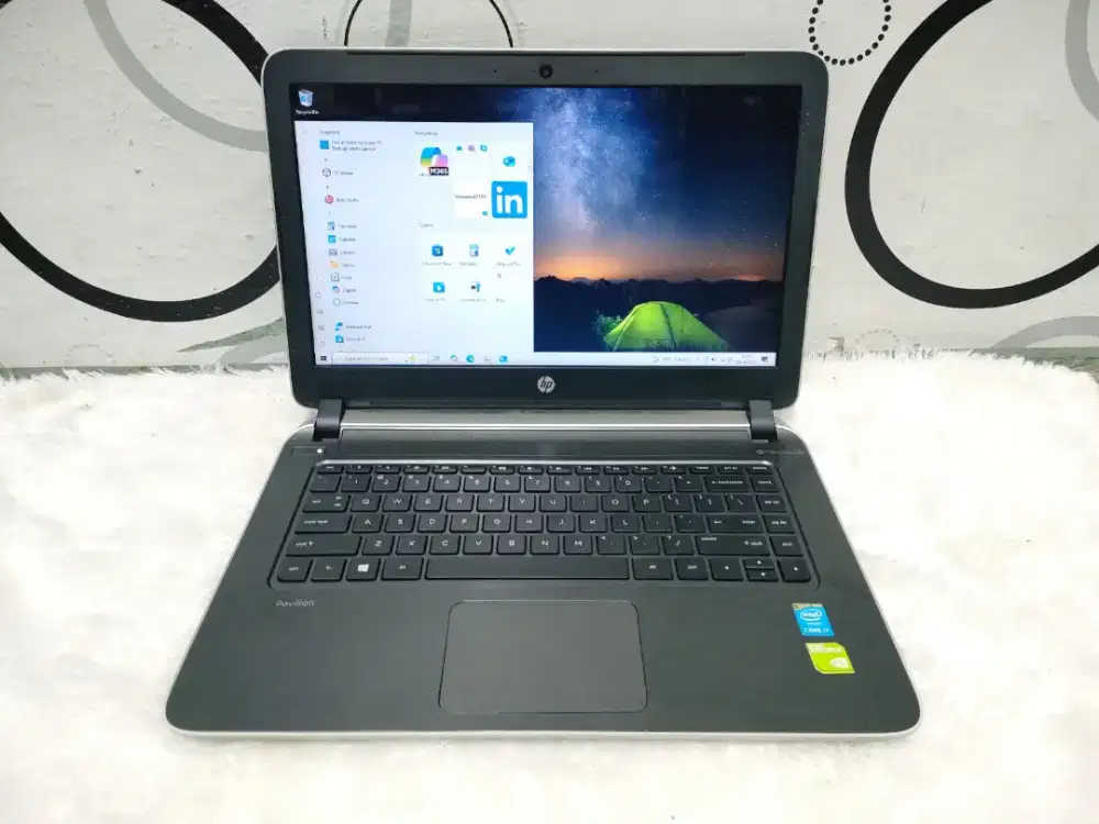 Laptop HP 14 -V043TX -CORE I7 GEN4 -SSD 500GB -8GB-Desaigner GRESS