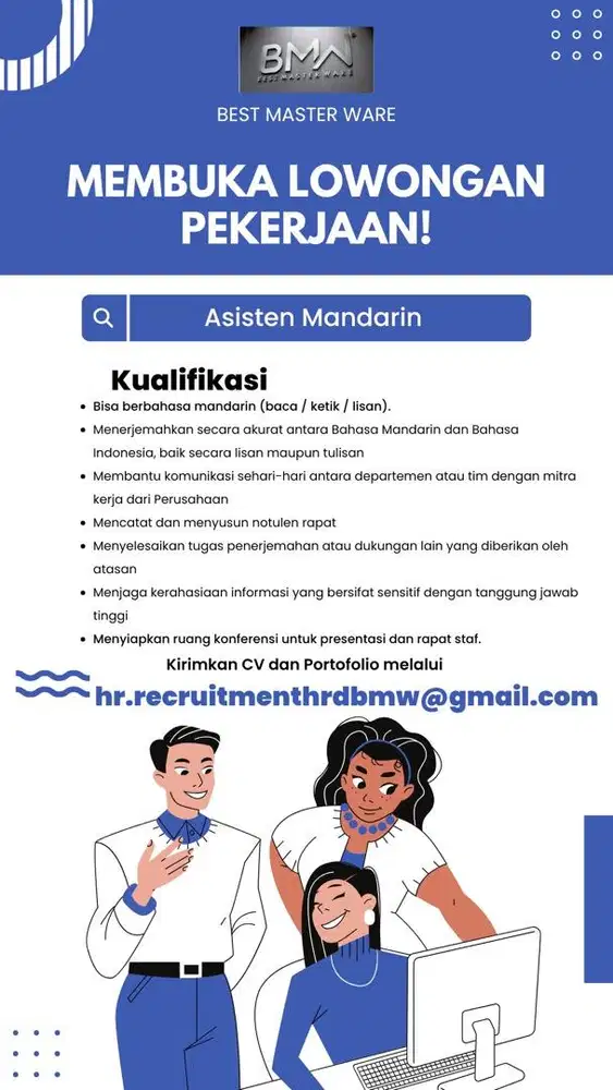 Lowongan Admin Accounting