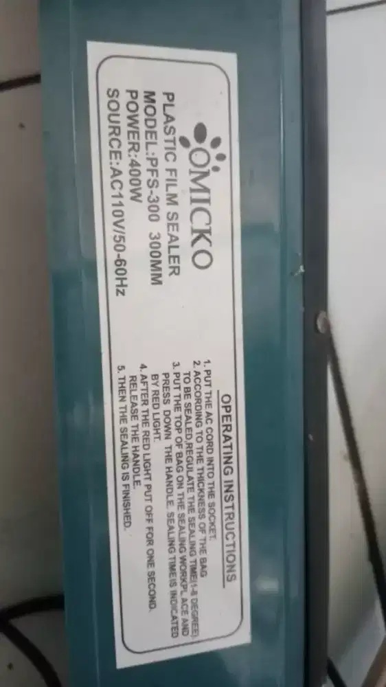 Mesin Sealer Plastik