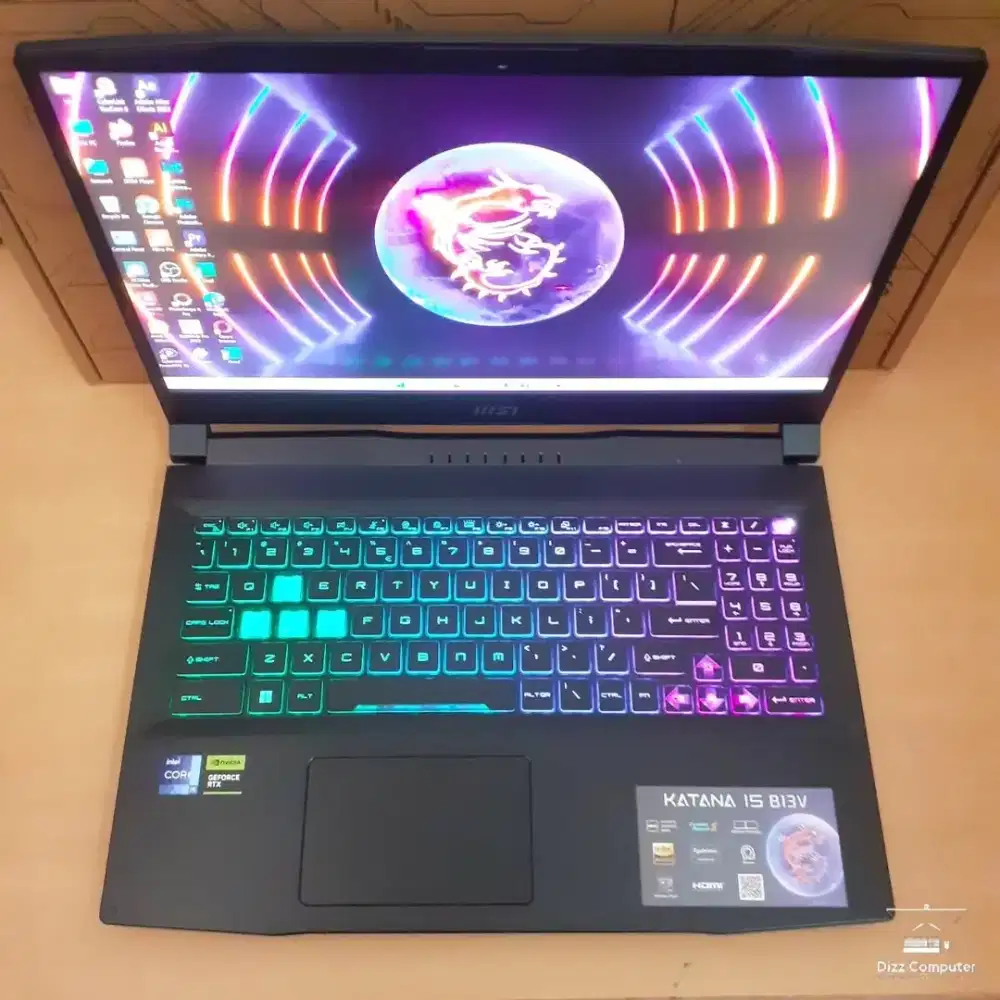 Msi katana 15 B13VGK core i9 Gen 13 Ram 16 SSD 1TB RTX4070 8GB fulset