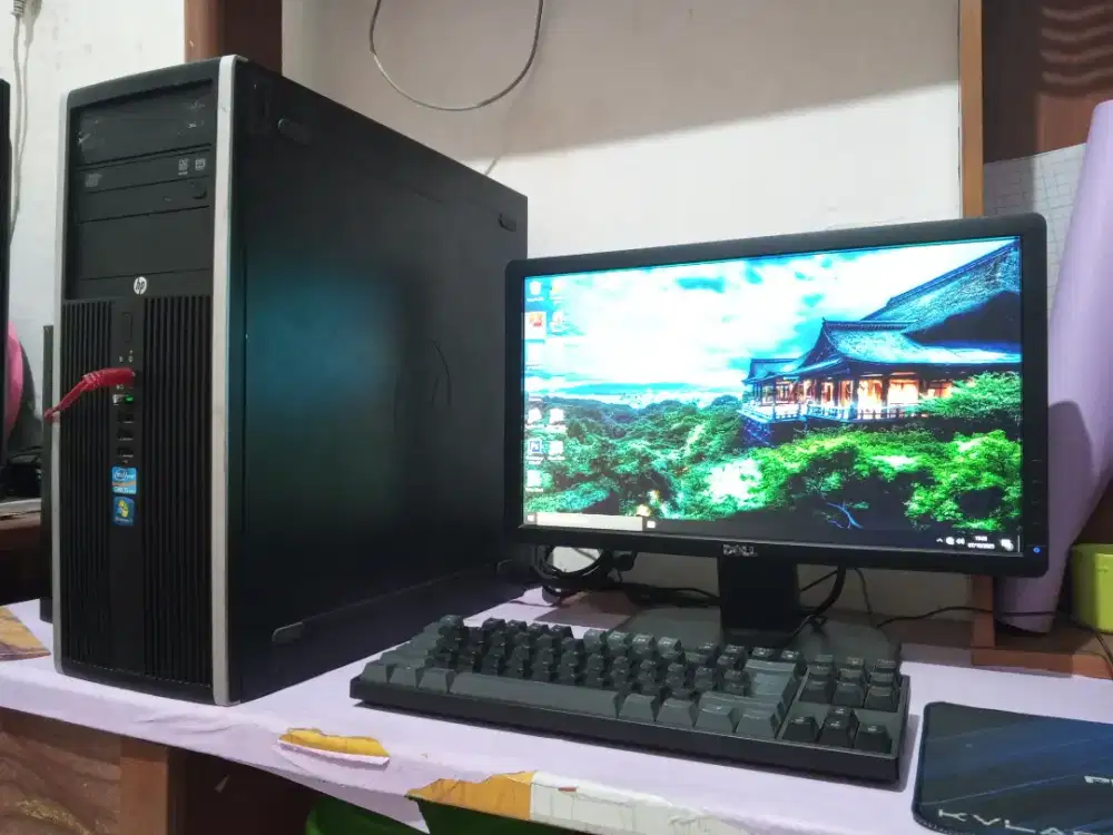 Pc editing fullset (intel core i5 + ram 8gb + monitor 19inch) HP
