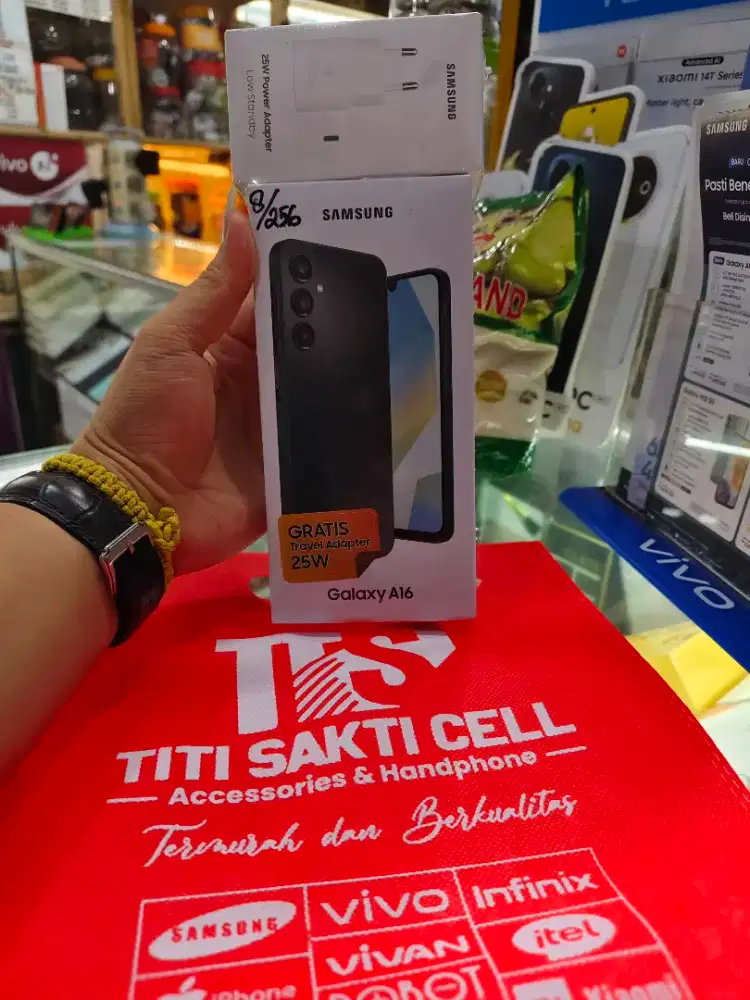 Samsung a16 8/256 1 unit lagi garansi 1 tahun new segel pabrik