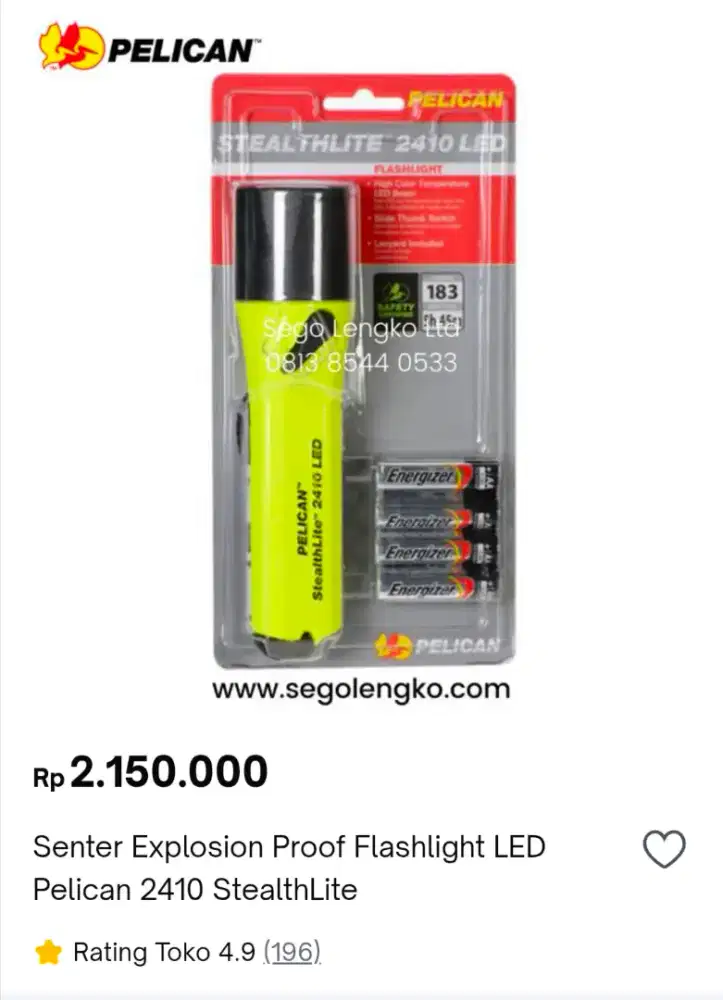 SENTER LED UNTUK HOBI MENYELAM. PENDAKI. DAN SAFETY LIGHT