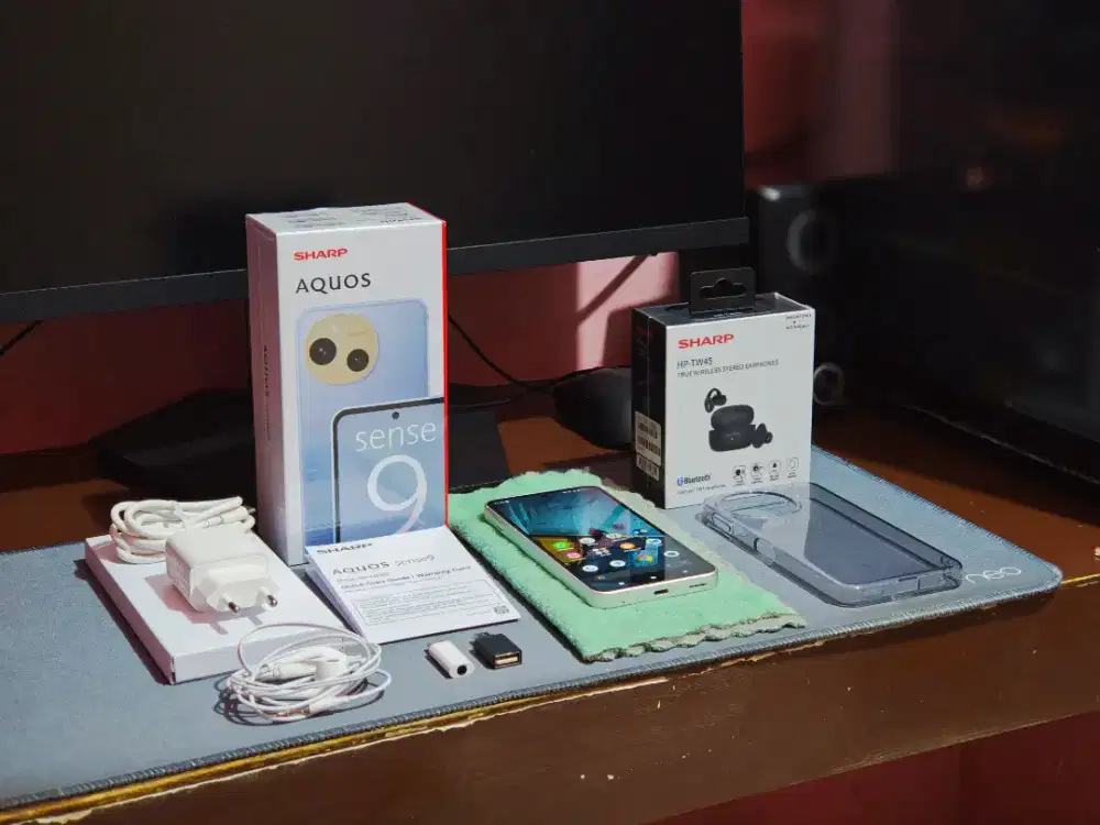 Sharp Aquos Sense 9 8/256 fullset like new resmi umur 3 hari free tws