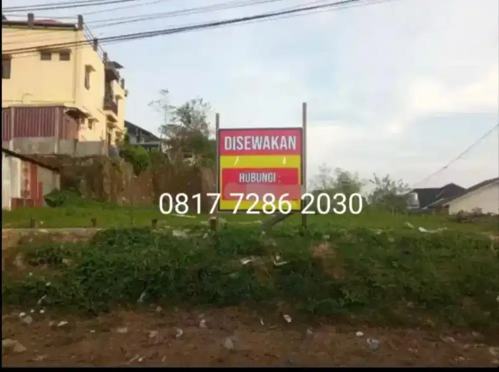Disewakan tanah, lokasi strategis