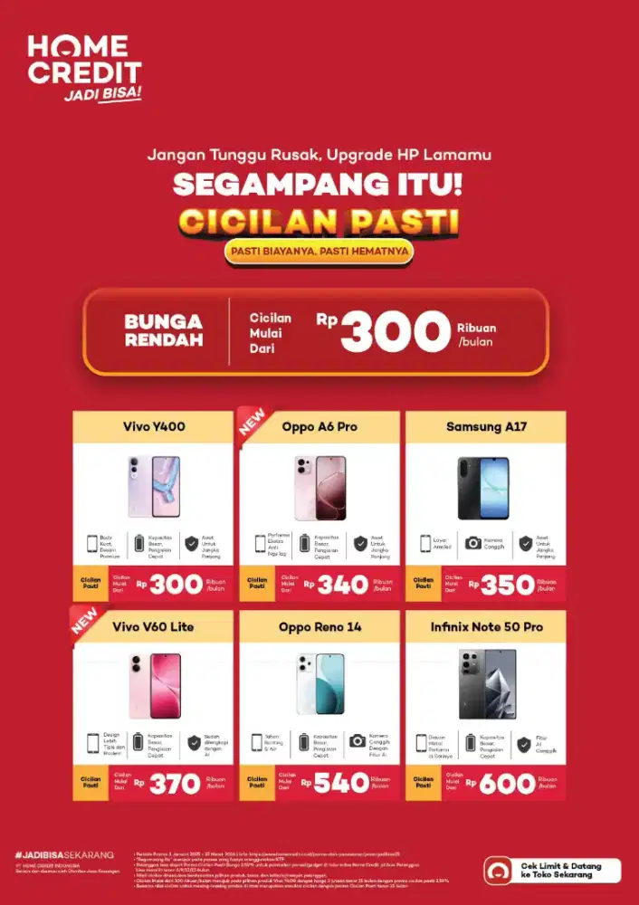 CICILAN OPPO  MULAI 300RBAN