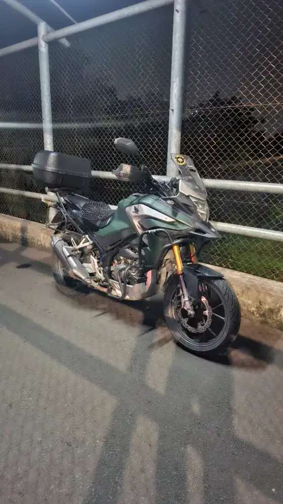 Honda CB150X 2023 hijau, ss lenkap.