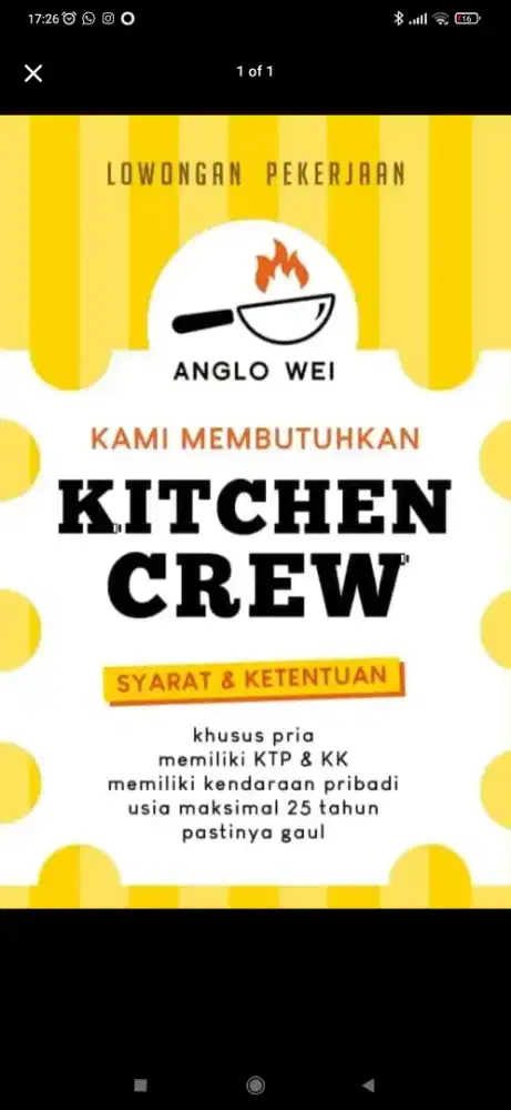 Lowongan kerja depot nasi goreng
