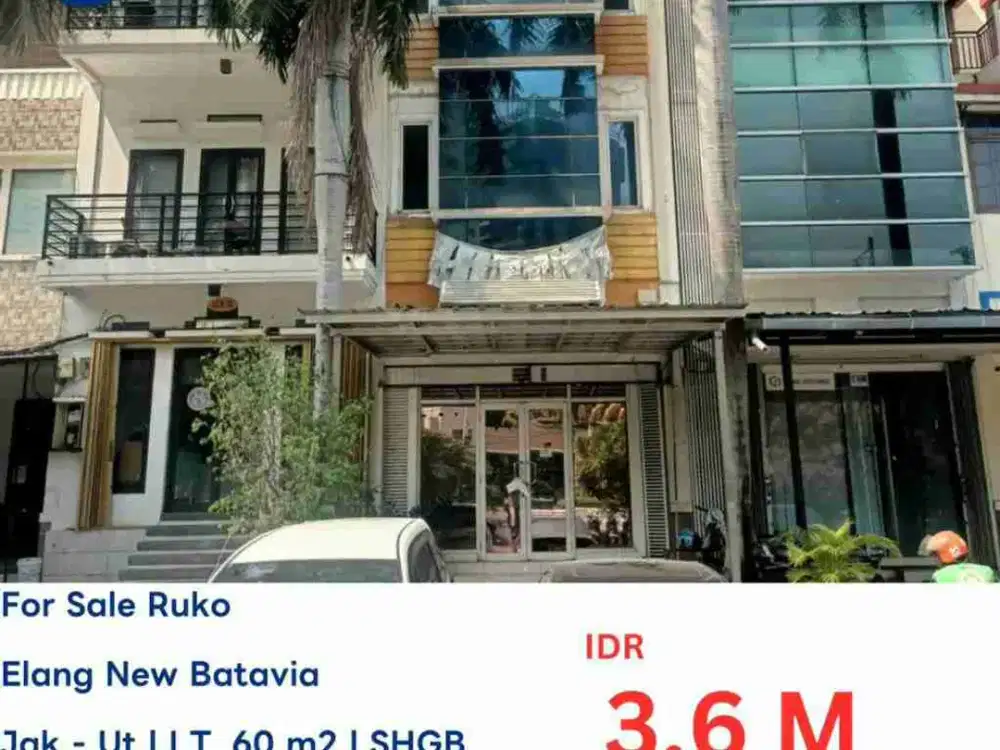LELANG RUKO DI KOMP.RUKO ELANG NEW BATAVIA KELAPA GADING JAKARTA UTARA