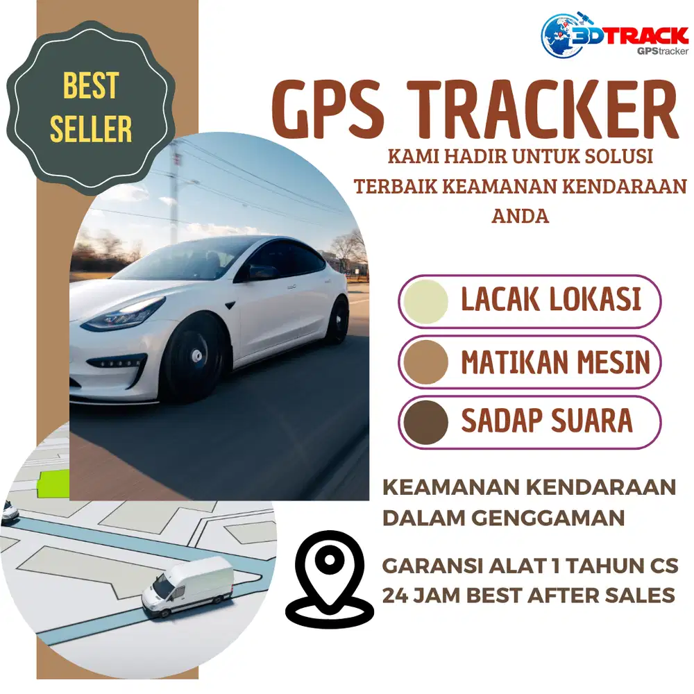 GPS TRACKER KENDARAAN BERMOTOR MURAH BERGARANSI 3DTRACK