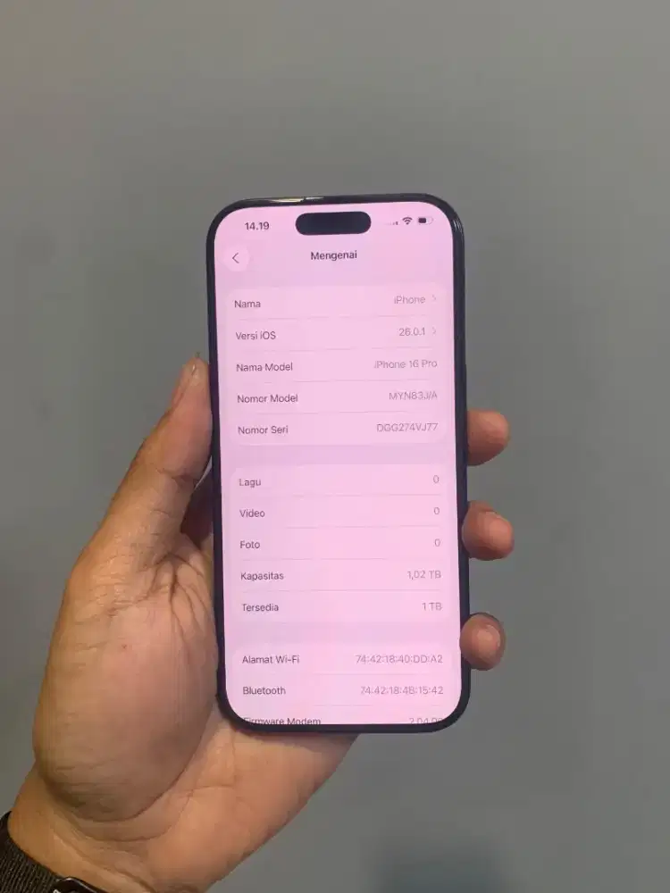 iphone 16 Pro 1TB Inter Beacukai