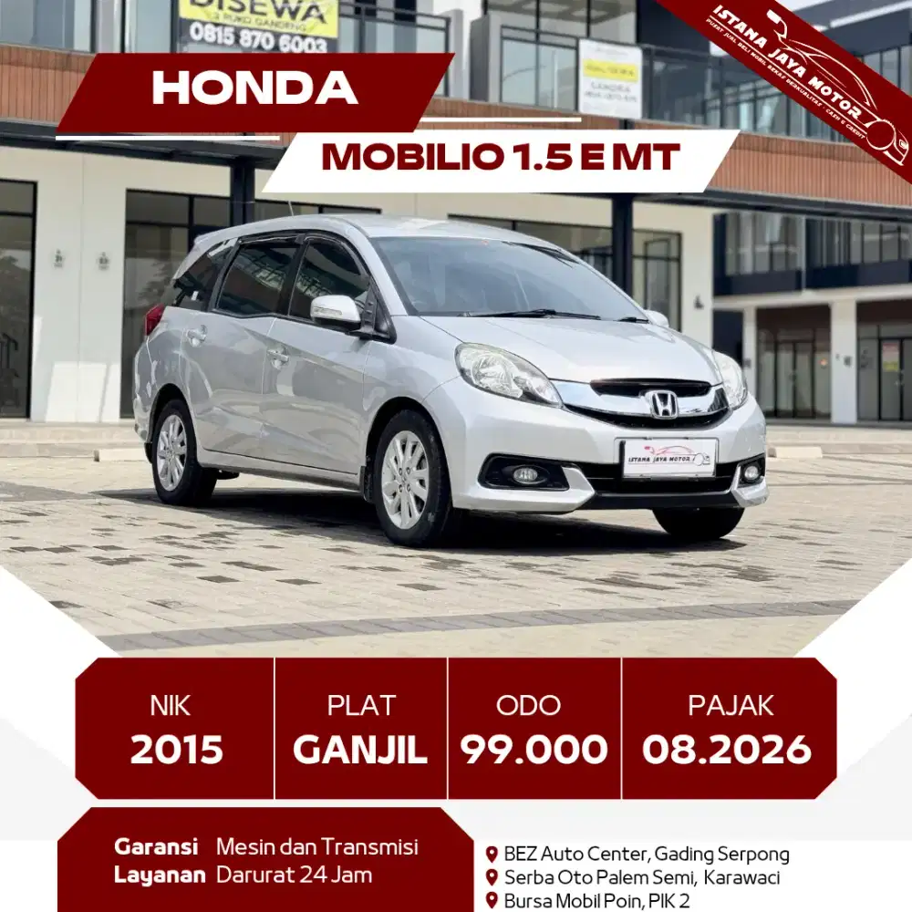 [TDP 8JT] HONDA MOBILIO 1.5 E MT 2015