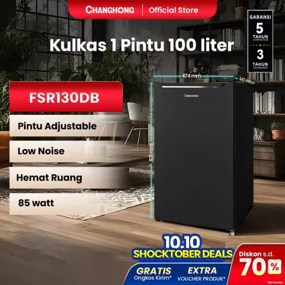 Kulkas 1 pintu merek Changhong Kulkas 1 Pintu (FSR130DB)