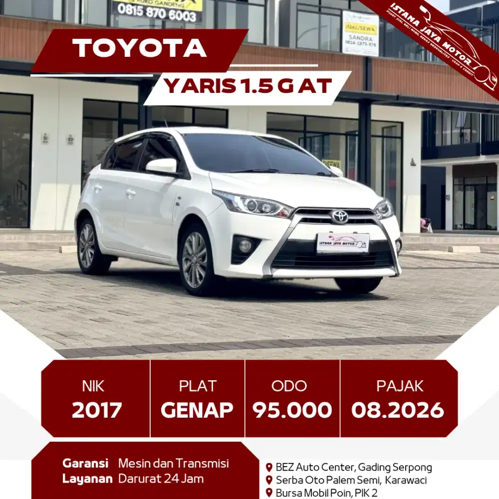 [TDP 10JT] TOYOTA YARIS 1.5 G AT 2017