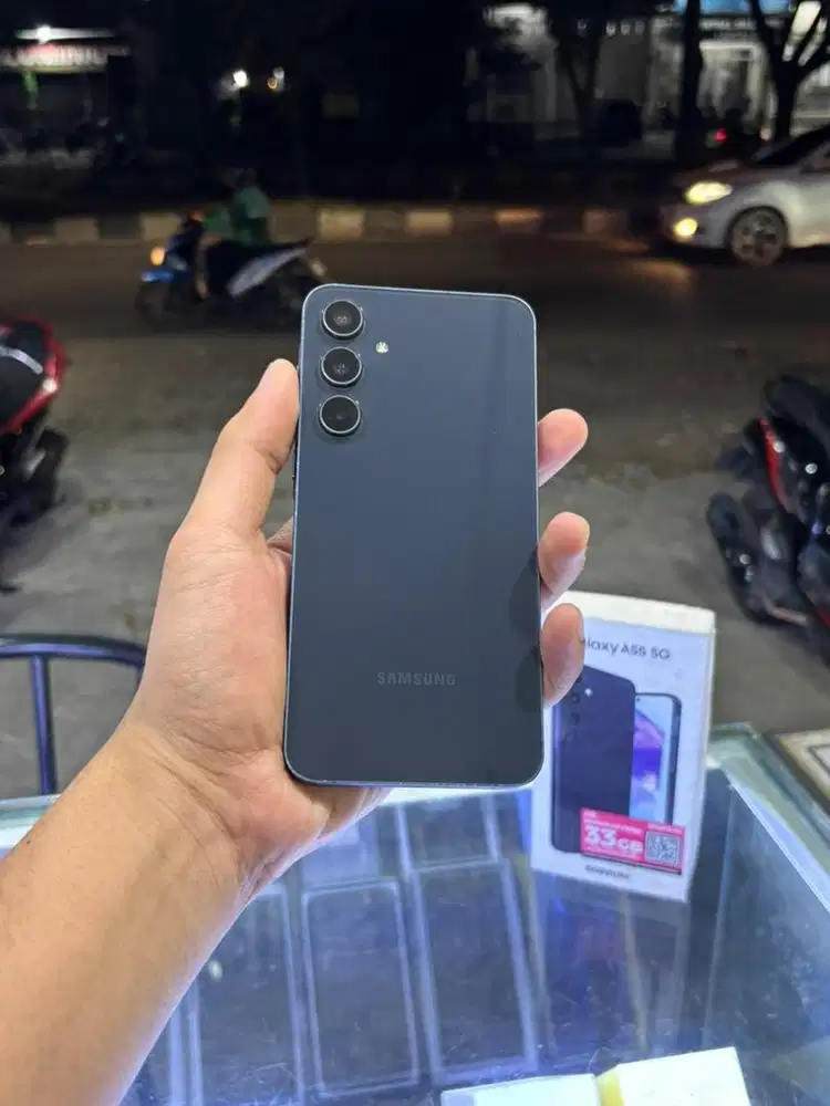 SAMSUNG A55 5G 8/256, Kondisi Mulus, Lengkap, Bergaransi.