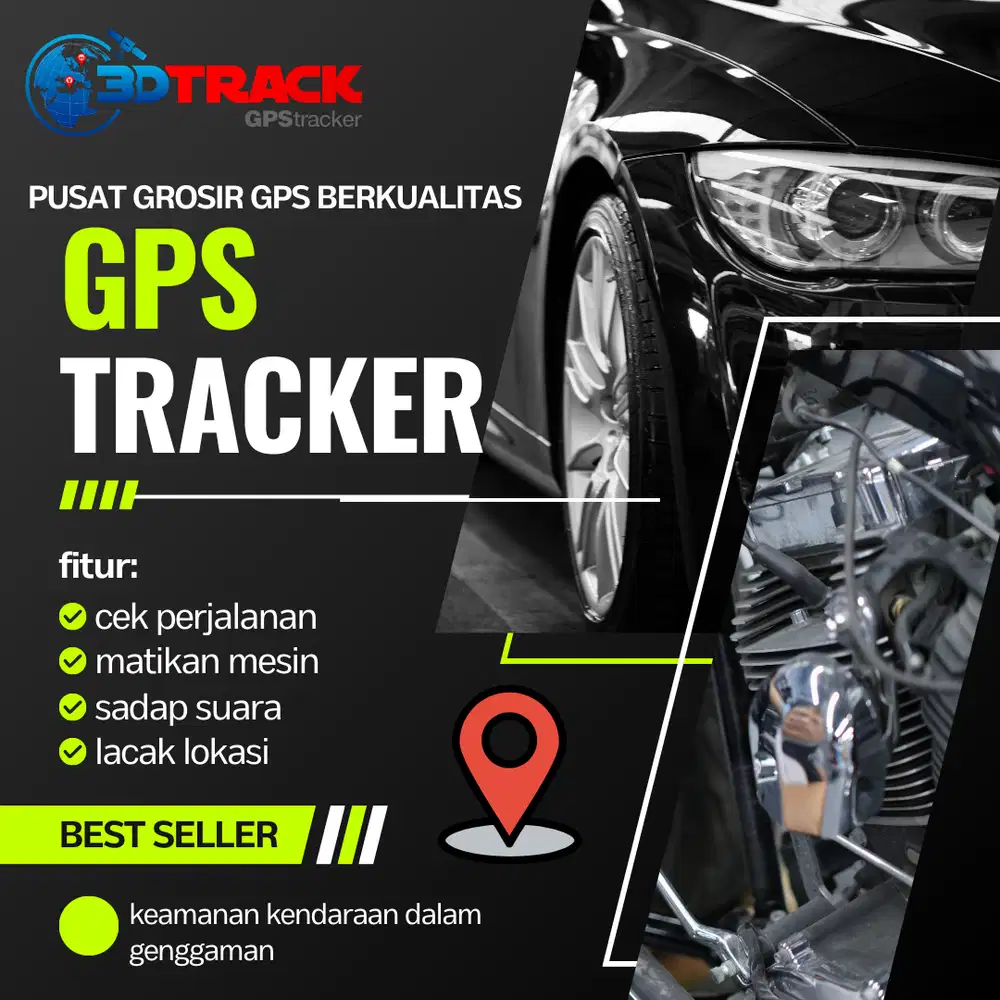 GPS TRACKER KENDARAAN BERMOTOR MURAH BERGARANSI 3DTRACK