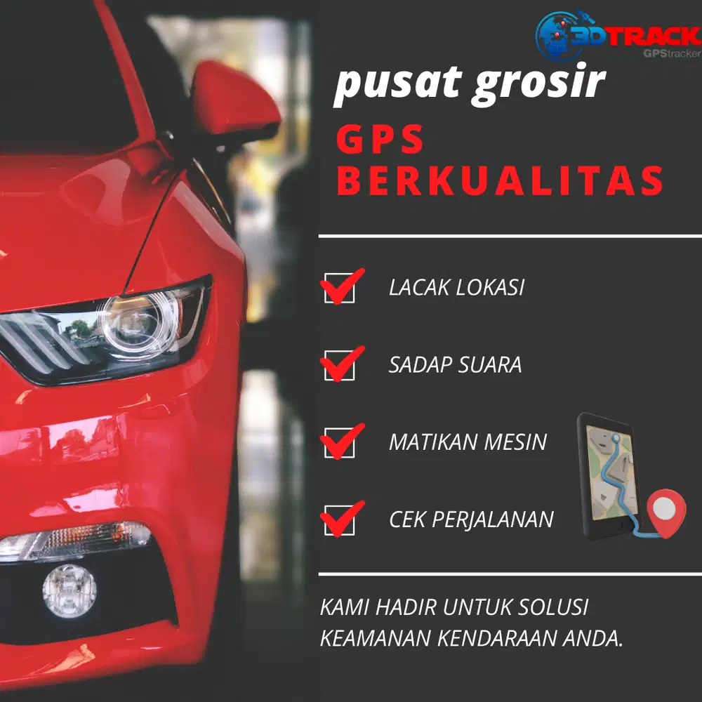 GPS TRACKER KENDARAAN BERMOTOR MURAH BERGARANSI 3DTRACK