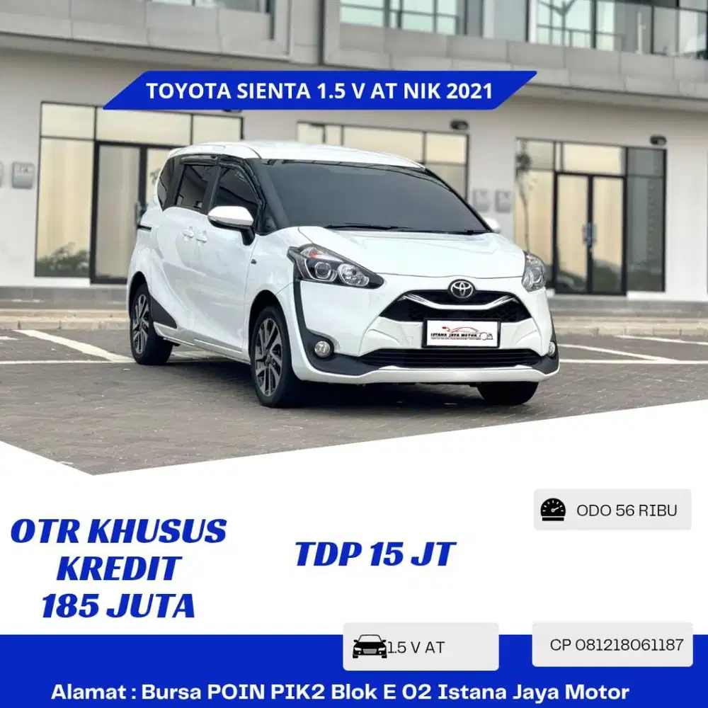 DP MURAH - Toyota Sienta 1.5 V AT NIK 2021