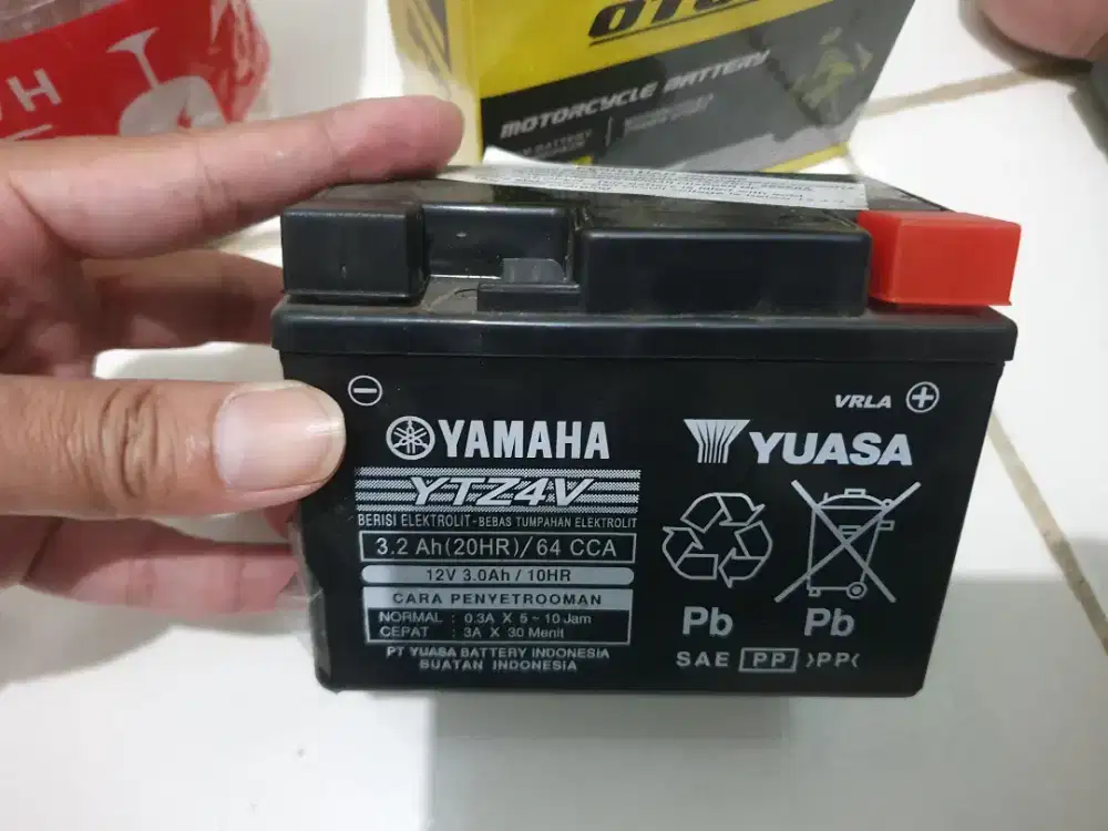 Aki motor bekas ytz4v yuasa yamaha mio m3 125