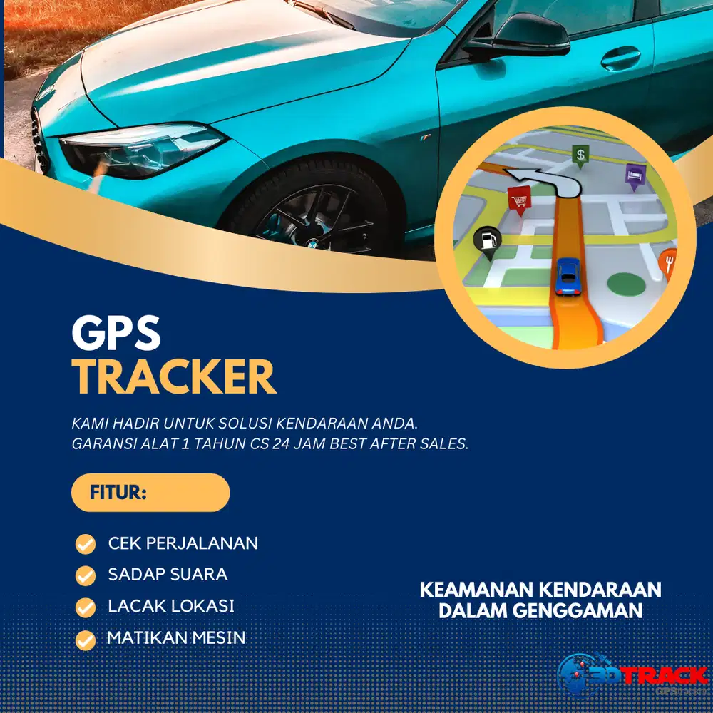 GPS TRACKER KENDARAAN BERMOTOR MURAH BERGARANSI 3DTRACK