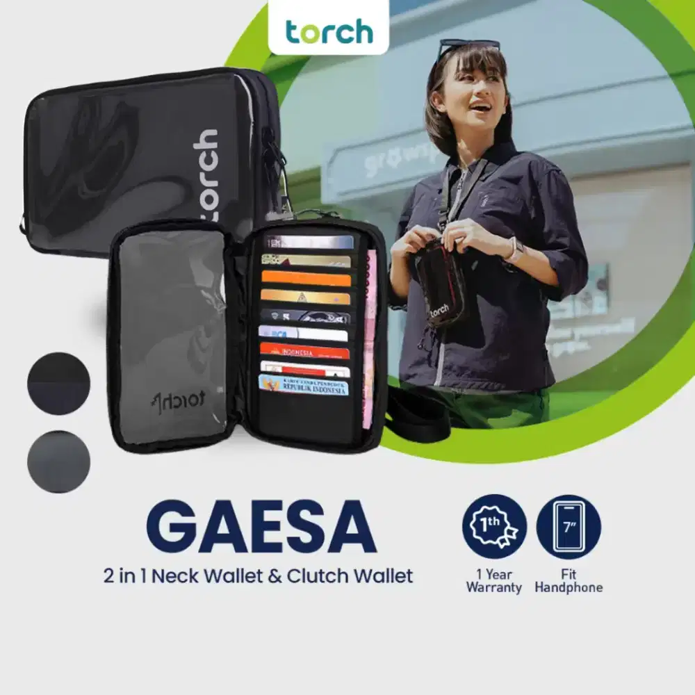 TORCH (Waist Bag & Clutch) Dompet Gantung HP Leher Tas Selempang