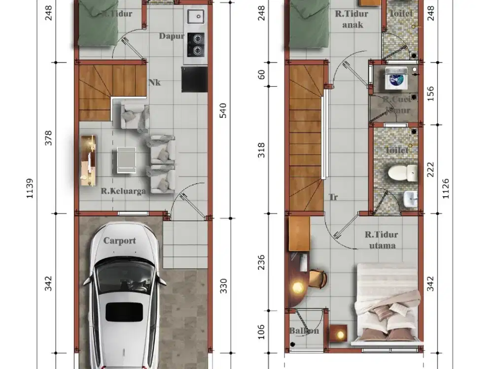 Jual rumah minimalis mewah elegant indent