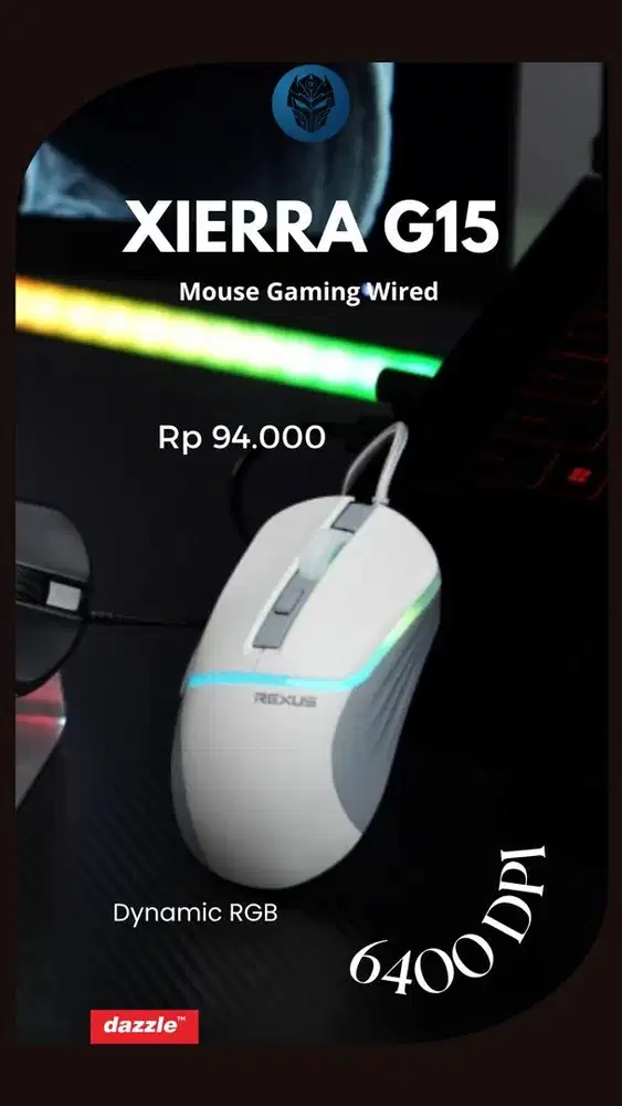 Mouse kabel REXUS Xierra G15
