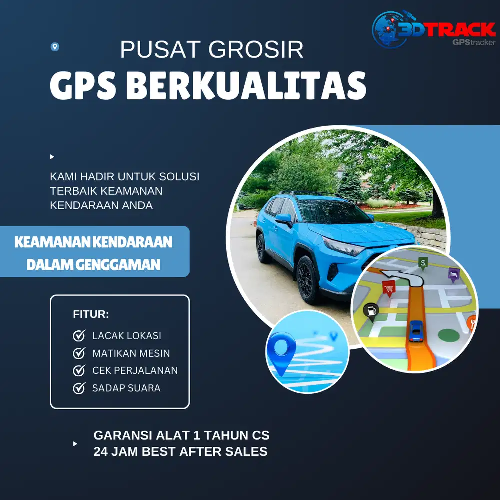 GPS TRACKER KENDARAAN BERMOTOR MURAH BERGARANSI 3DTRACK