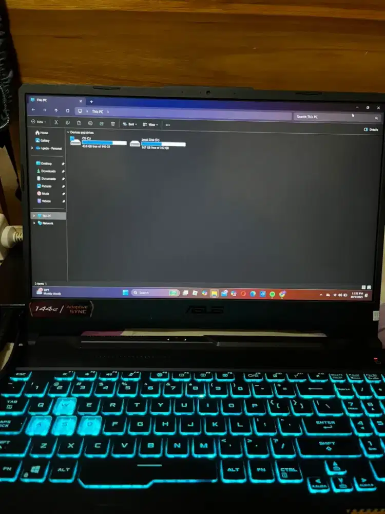 ASUS TUF Gaming F15 i7 Gen 11 | RTX 3060 | 144Hz | Mulus Siap Pakai